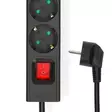 Gren kontakt | Jordad kontakt / Typ F (CEE 7/7) | 5-vägs | 1.50 m | 3680 W | 16 A | USB-anslutning | På / av-knapp | Svart - Förlängningskablar - 5412810481675 - 45
