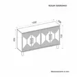 Konsolbord Hanah Home Roger Antracit Spånskiva 120x73,6x29,6 cm - Byråer och skåp - 8684283501915 - 7
