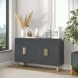 Konsolbord Hanah Home Roger Antracit Spånskiva 120x73,6x29,6 cm - Byråer och skåp - 8684283501915 - 3