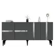 Konsolbord Hanah Home Vania Antracit Silver Spånskiva 150x40x79 cm - Byråer och skåp - 8684282612865 - 1