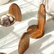 Sidobord Hanah Home Surf Chesnut Transparent Härdat Glas Massiv Furu 35x53x35 cm - Sidobord och extrabord - 8684283311125 - 7