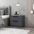 Sängbord Hanah Home Kale Plus Antracit Spånskiva 50x47x40 cm - Nattduksbord - 8683742567325 - 2