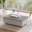 Soffbord Hanah Home LV17 GT Silver Antracit Spånskiva 90x31,6x60 cm - Soffor - 8683342389105 - 4