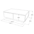 Soffbord Hanah Home LV17 GT Silver Antracit Spånskiva 90x31,6x60 cm - Soffor - 8683342389105 - 7