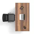 Skrivbord Hanah Home Mn01 Ba Valnöt Spånskiva 180x73x90 cm - Skrivbord - 8683342404365 - 3