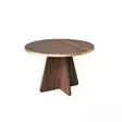 Soffbord Hanah Home Mushroom Guld Valnöt Spånskiva 60x40x60 cm - Soffbord - 8684282402565 - 6