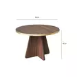 Soffbord Hanah Home Mushroom Guld Valnöt Spånskiva 60x40x60 cm - Soffbord - 8684282402565 - 7