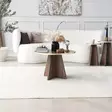 Soffbord Hanah Home Mushroom Guld Valnöt Spånskiva 60x40x60 cm - Soffbord - 8684282402565 - 3
