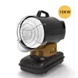 Duro Diesel Strålningsvärmare 15 kW - Med termostat och LED-display - Byggvärmare - 6438168114095 - 1