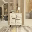 Konsolbord Hanah Home Efes Ephesus Marmormönster Svart Spånskiva 70x90x35 cm - Byråer och skåp - 8684282905585 - 2