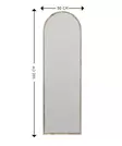 Spegel Hanah Home Emma Valnöt MDF 50x160x2,2 cm - Speglar - 8683743823185 - 6