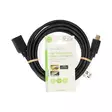 High Speed HDMI kabel med Ethernet | HDMI Kontakt | HDMI Utgång | 4K@60Hz | ARC | 10.2 Gbps | 3.00 m | Rund | PVC | Svart | Label - HDMI-kablar - 5412810465255 - 66