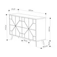Konsolbord Hanah Home Dune Hitit Spånskiva 123x77,4x35 cm - Byråer och skåp - 8683743797615 - 6