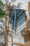 Fouta Mijölnir Indigo Blå 60% Bomull 40% Polyester 90x170 cm - Handdukar - 8684283207985 - 3