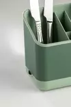 Organisatör, grön, 16,5 x 10 x 14 cm, tålig, lätt att rengöra - Bestick och serveringsredskap - 8684283210725 - 4