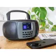 Bärbar DAB+/FM-radio med Bluetooth® CD-spelare och stor LCD-färgdisplay Svart - Radioapparater - 8711902078265 - 53