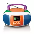 Bärbar DAB+/FM-radio med Bluetooth®, CD-spelare och stor LCD-färgdisplay Glada färger för barn - Radioapparater - 8711902090625 - 11