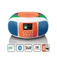 Bärbar DAB+/FM-radio med Bluetooth®, CD-spelare och stor LCD-färgdisplay Glada färger för barn - Radioapparater - 8711902090625 - 1