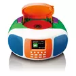 Bärbar DAB+/FM-radio med Bluetooth®, CD-spelare och stor LCD-färgdisplay Glada färger för barn - Radioapparater - 8711902090625 - 12