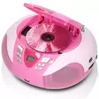 Bärbar FM-radio CD- och USB-spelare Rosa - Radioapparater - 8711902024385 - 12