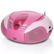 Bärbar FM-radio CD- och USB-spelare Rosa - Radioapparater - 8711902024385 - 15