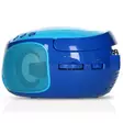 Bärbar FM-radio CD/MP3/USB Mikrofon och ljuseffekter Blå - Radioapparater - 8711902035015 - 15