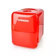 Bärbart minikylskåp | 6 burkar / 4 l kapacitet | 100-240 V / 12 V | Värme- / kylfunktion | Bärhandtag | Röd - Nedis produkter - 8711902090205 - 1
