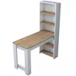 Köksbord Hanah Home JA102 Valnöt Vit Spånskiva 120x153,6x53,8 cm - Matbord - 8683743323715 - 1