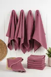 Kökshandduk Set Hermia Eloise Claret Red Bomull Polyester 10 Delar - Kökstextilier - 8684283207435 - 1