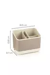 Organisatör Hermia Beige Plast 16,5x10 cm - Dagliga köksartiklar - 8684283210695 - 1