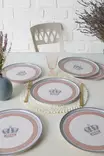 Serveringsfat Set Hermia Vit Keramik 6 Delar - Serveringsfat - 8684282802365 - 3