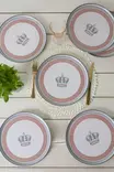 Serveringsfat Set Hermia Vit Keramik 6 Delar - Serveringsfat - 8684282802365 - 2