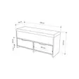 Skoskåp Hanah Home Cove Hitit Spånskiva 106x50x34 cm - Skoskåp - 8684282587415 - 6