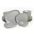 Keramisk servis (24 delar), grå, 30 cm, antibakteriell, hållbar - Tallrikar - 8683742130345 - 1