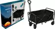 Hopfällbar strandvagn 60 liter svart - Skottkärror och hjul - 8721037864435 - 1