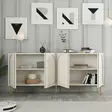 Konsolbord Hanah Home Lyon 80 Cream Guld Spånskiva 180x80x35 cm - Byråer och skåp - 8684282640165 - 3