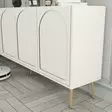 Konsolbord Hanah Home Lyon 80 Cream Guld Spånskiva 180x80x35 cm - Byråer och skåp - 8684282640165 - 5