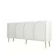 Konsolbord Hanah Home Lyon 80 Cream Guld Spånskiva 180x80x35 cm - Byråer och skåp - 8684282640165 - 1