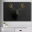 Canvastavla Wallity Guld Svart Canvas Trä 70x100 cm - Tavlor och ramar - 8683743826025 - 2
