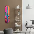 Glastavla Wallity Cactus Flerfärgad Glas 20x80 cm - Tavlor och ramar - 8684283554355 - 4