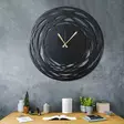 Väggklocka Wallity Svart Metall 70x70 cm - Väggklockor - 8681875050165 - 2