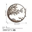 Väggdekor Metall Wallity Rusty Tree Antiquation Metall 66x68 cm - Dekorationer, prydnadsföremål - 8684282644835 - 7