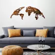 Väggdekor Metall Wallxpert World Map Medium Flerfärgad Metall 150x59 cm - Dekorationer, prydnadsföremål - 8683743851515 - 3