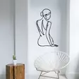 Väggdekor Metall Wallity Belleza Svart Metall 38x65 cm - Dekorationer, prydnadsföremål - 8684283349715 - 3