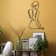 Väggdekor Metall Wallity Belleza Svart Metall 38x65 cm - Dekorationer, prydnadsföremål - 8684283349715 - 4