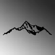 Väggdekor Metall Wallity Mountain 9 Svart Metall 67x20 cm - Dekorationer, prydnadsföremål - 8683742828495 - 5