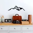 Väggdekor Metall Wallity Mountain 9 Svart Metall 67x20 cm - Dekorationer, prydnadsföremål - 8683742828495 - 3