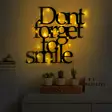 Väggdekor Metall Wallity Dont Forget To Smile Svart Metall 67x70 cm - Dekorationer, prydnadsföremål - 8684282635185 - 3