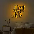 Väggdekor Metall Wallity Dont Forget To Smile Svart Metall 67x70 cm - Dekorationer, prydnadsföremål - 8684282635185 - 5