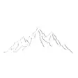 Väggdekor Metall Wallity Mountain White Metall 52x20 cm - Dekorationer, prydnadsföremål - 8683742828525 - 1